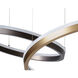 Saphira LED Brushed Gold / Bronze / Silver Chandelier Ceiling Light